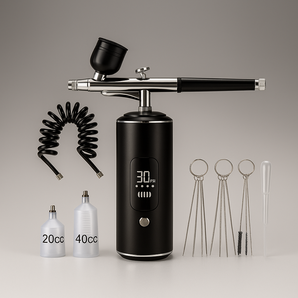 Wireless Airbrush Kit – 0.3mm Nozzle for Miniature Painting