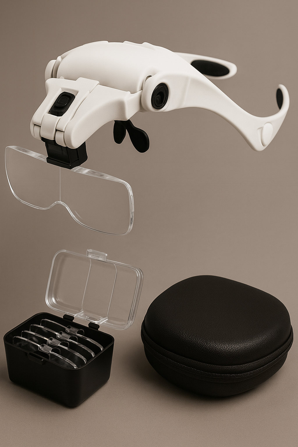 Precision Magnifying Headset – 5-Lens Interchangeable Kit