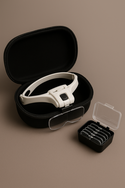 Precision Magnifying Headset – 5-Lens Interchangeable Kit